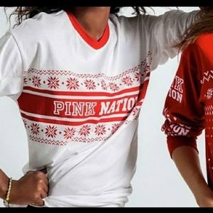 Pink Victoria’s Secret Shirt Festive